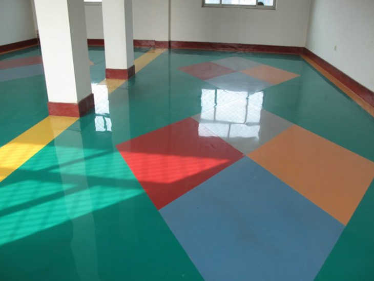 Colored floor paint